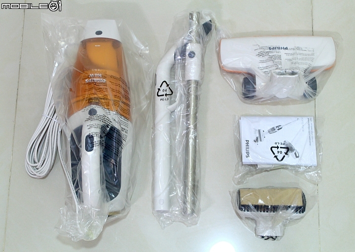 【開箱】第一台手持式吸塵器-Philips FC6132