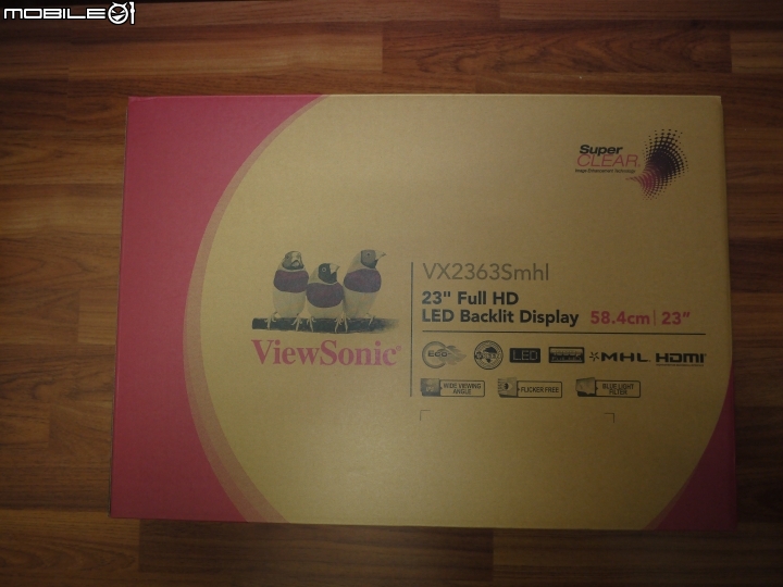 ViewSonic VX2363Smhl-W 開箱 & 為何有些全黑圖片會出現小紅點