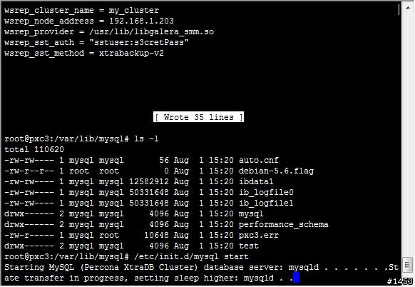 使用Percona XtraDB Cluster建立MySQL資料庫叢集(1/2: 叢集安裝與設定)