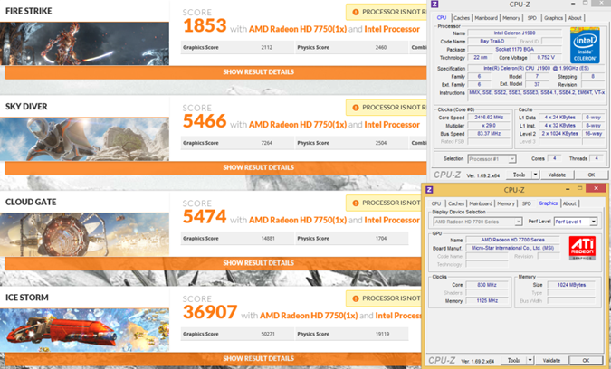 低功耗平台加獨顯測試-AMD Sempron 3850 VS Intel Celeron J1900 VS Intel Celeron G1840