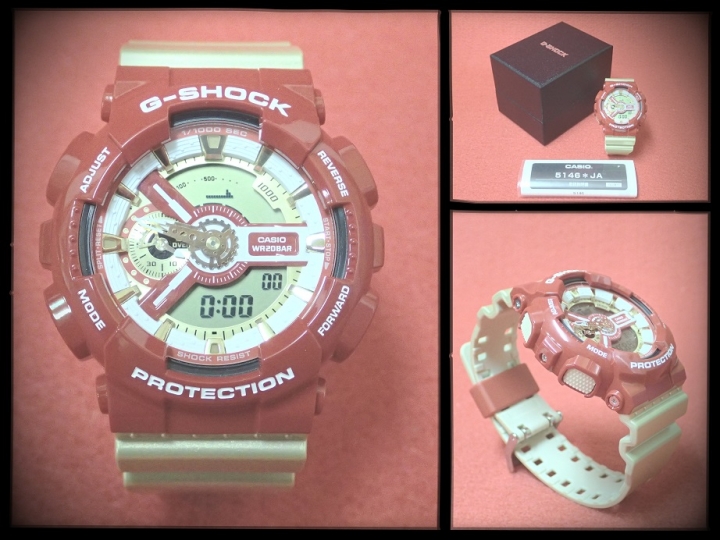 開箱文 G-SHOCK 偽鋼鐵人 Crazy Colors GA-110CS-4AJF