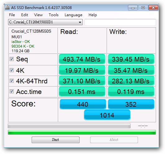 新玩具開箱連發之 crucial M550 128G