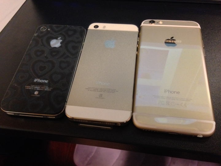 金色iphone 6 港版無鎖 簡單開箱