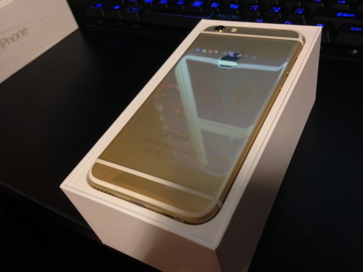 金色iphone 6 港版無鎖 簡單開箱