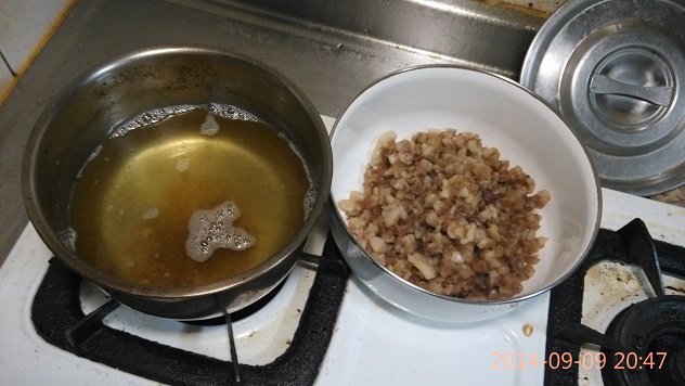 在家自己爆豬油