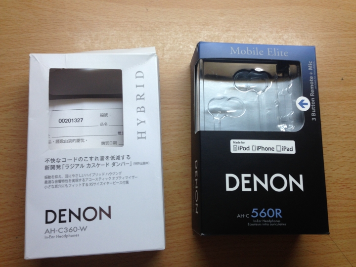 Denon C560R之開箱 ~蘋果系列訊源首選耳道~