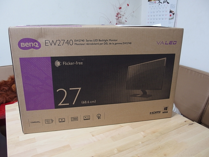 BenQ EW2740l 27吋電腦螢幕微笑開箱^^~~~~~