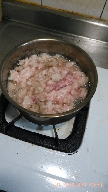 在家自己爆豬油