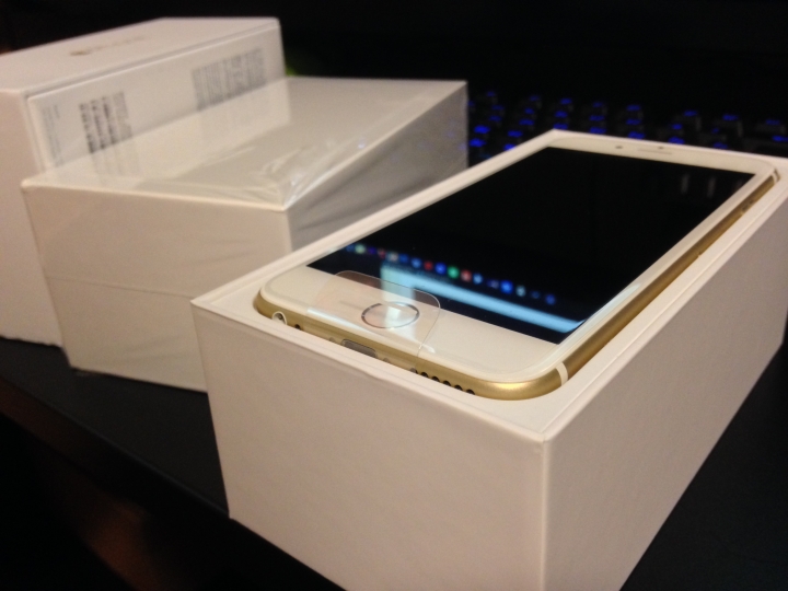金色iphone 6 港版無鎖 簡單開箱