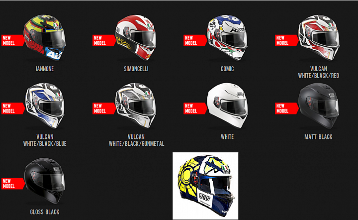 AGV K-3 SV Comic + Onza安全帽墊