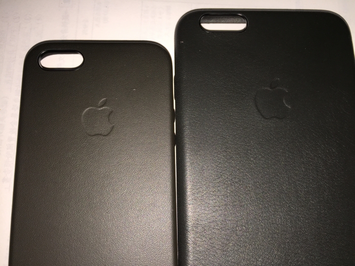 iPhone 6+ 銀色及原廠皮質保護殼