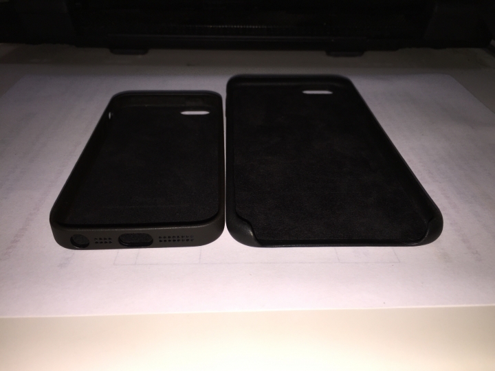 iPhone 6+ 銀色及原廠皮質保護殼