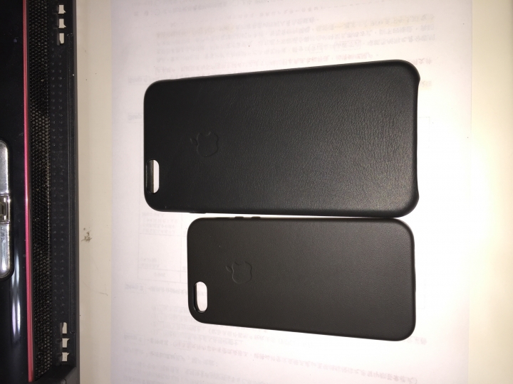 iPhone 6+ 銀色及原廠皮質保護殼