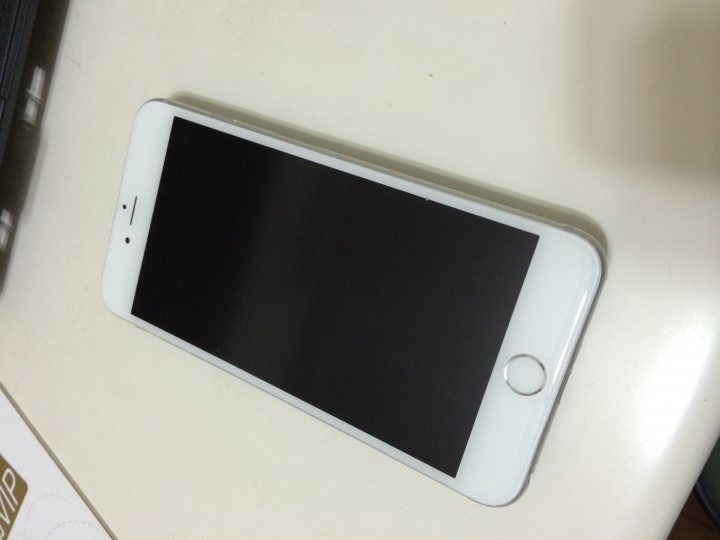 iPhone 6+ 銀色及原廠皮質保護殼