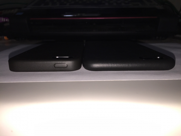 iPhone 6+ 銀色及原廠皮質保護殼