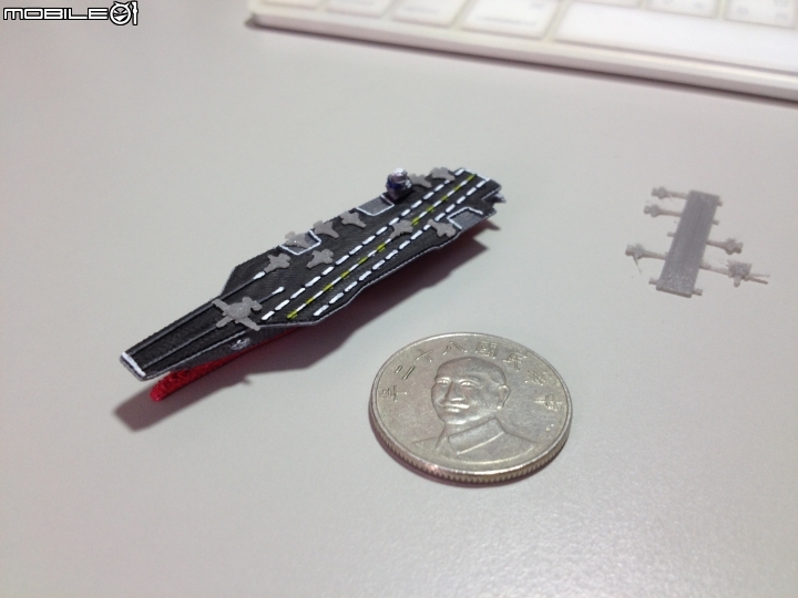 自製 3D 列印模型 1:4800 比例 USS Gerald R. Ford CVN-78