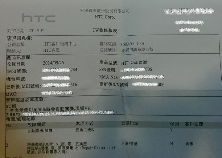 OneMini電量異常 保固內送修三次修不好 --- 已解決