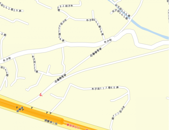 詢問台中市區騎車到后豐鐵馬道,租車地點(有地圖示意)