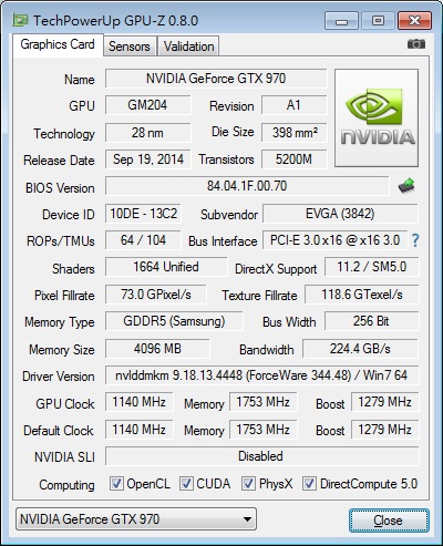EVGA GTX970 4GB SC Blower 極度不專業簡易開箱。