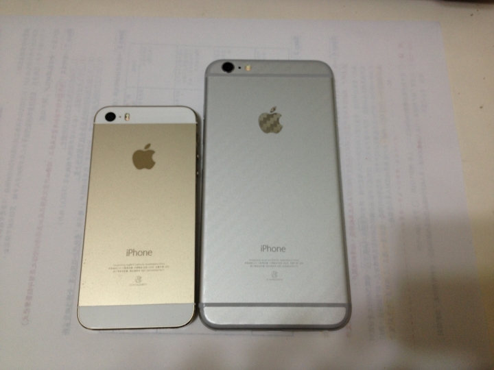 iPhone 6+ 銀色及原廠皮質保護殼