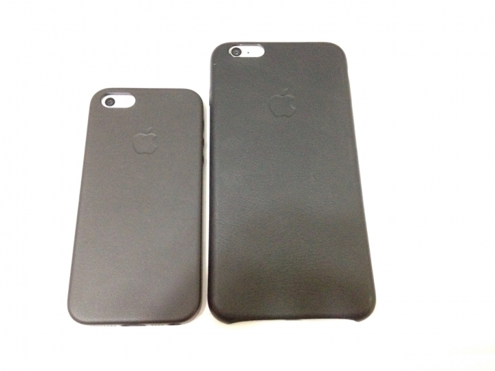 iPhone 6+ 銀色及原廠皮質保護殼