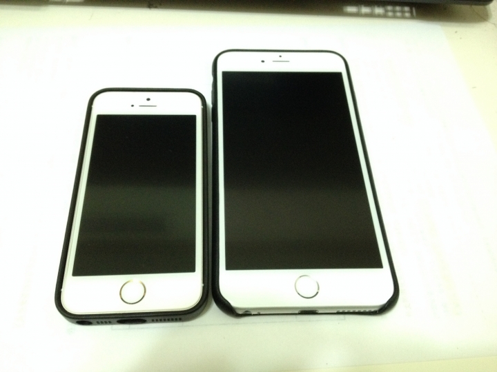 iPhone 6+ 銀色及原廠皮質保護殼
