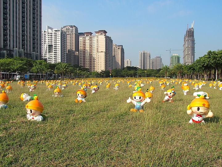 數大便是美:2014年11月5日~9日農業精靈「高通通」在高雄市中央公園展出