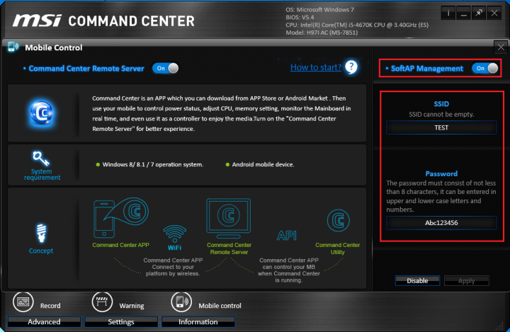 MSI Command Center行動版App手機遙控電腦實測 - 手機就是遙控器,輕鬆坐沙發也能自在超頻