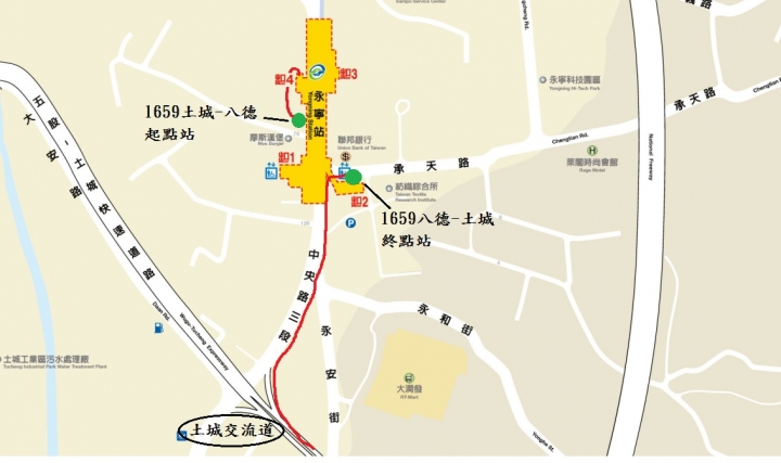 開箱文—2014/11/10 (統聯)八德=土城(1659)首航紀錄(更新1659 A,B,C路線圖)