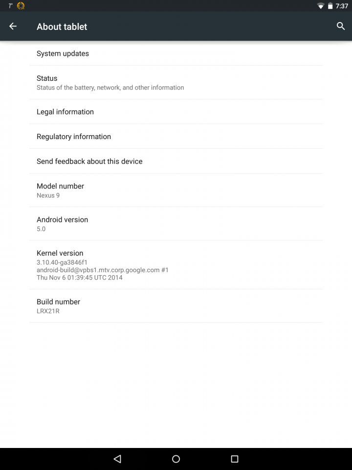 Nexus 9 令人難過的開箱