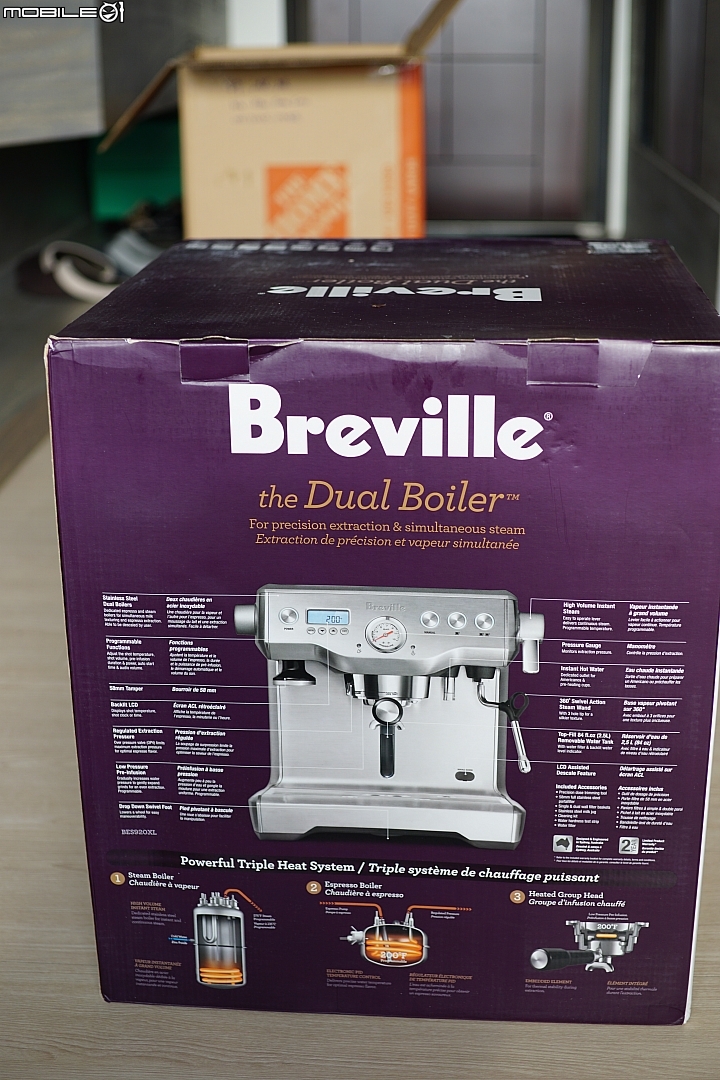 Breville BES920XL 「酒紅色款」半自動咖啡機 開箱