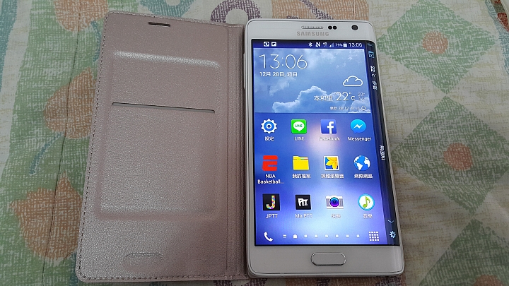 Note Edge 高質感三色皮套開箱