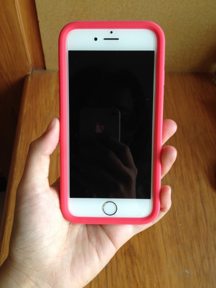 iPhone6 (金) 犀牛盾桃紅色開箱文~