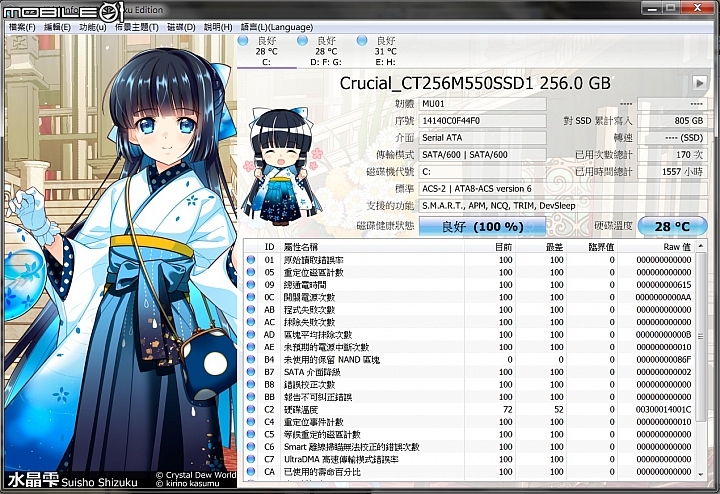 求救!美光M550莫名凍結...
