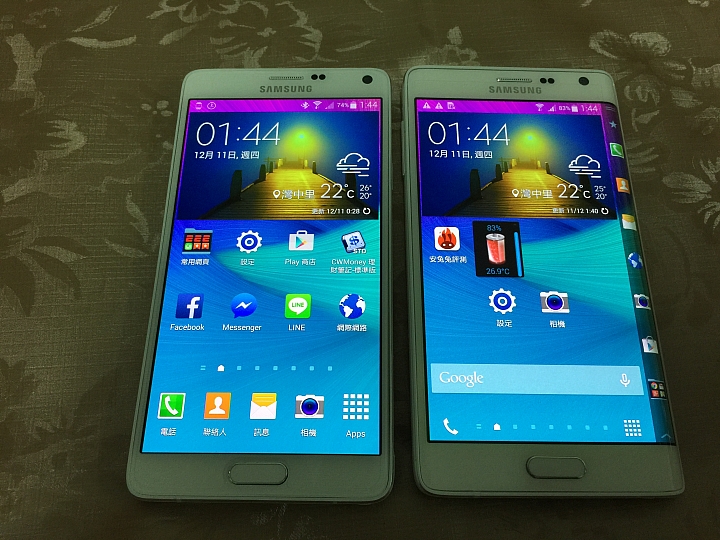 Note edge開箱及拍照小PK vs Note4、N3 3G