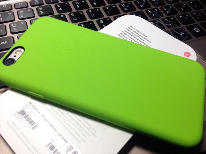 (簡易開箱) iphone 6 原廠矽膠護套 - 綠