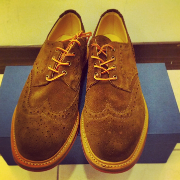 (皮鞋界的玩世頑童)MARK MCNAIRY SNUFF SUEDE BROGUE BROWN 麂皮雕花皮鞋