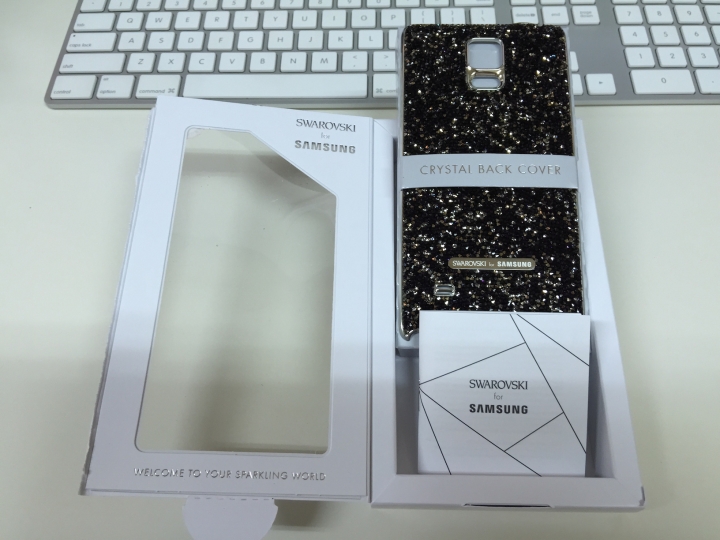 Note4 施華洛世奇背蓋閃亮亮開箱