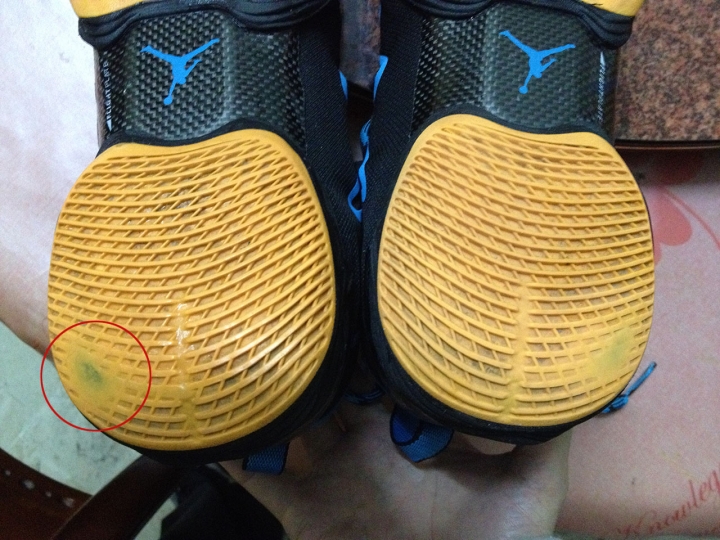 JORDAN XX8 SE 季後賽版前掌磨破氣墊還正常...購入半年...