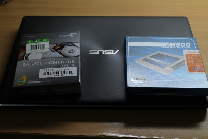 ASUS X450VC筆電小升級(換裝SSD紀錄)