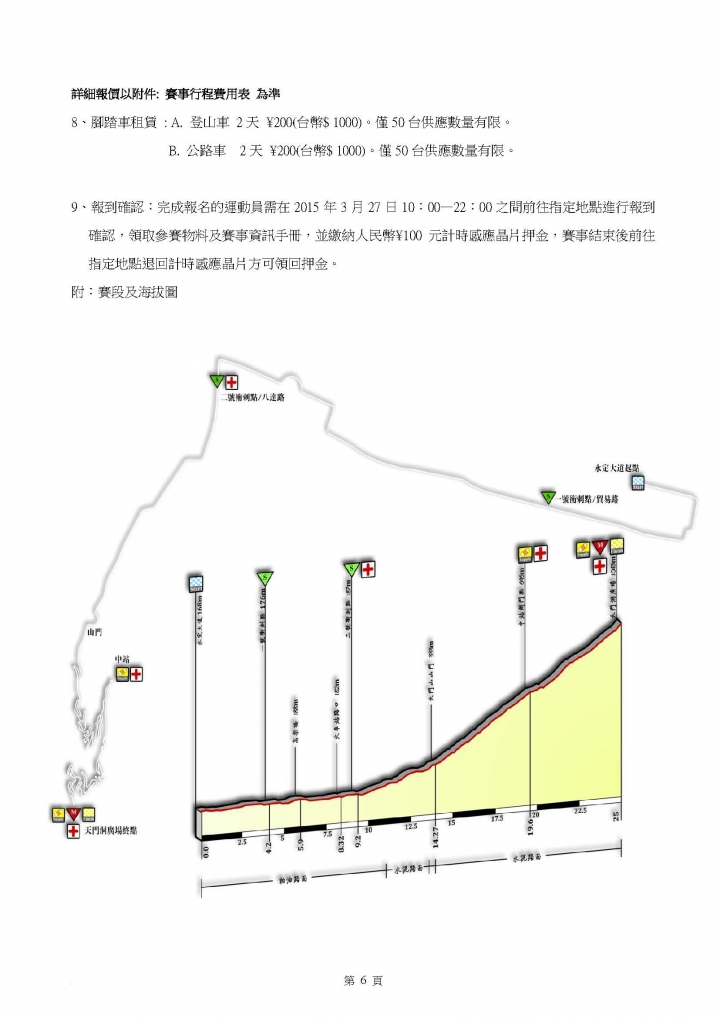 2015首届兩岸交流單車競賽在張家界