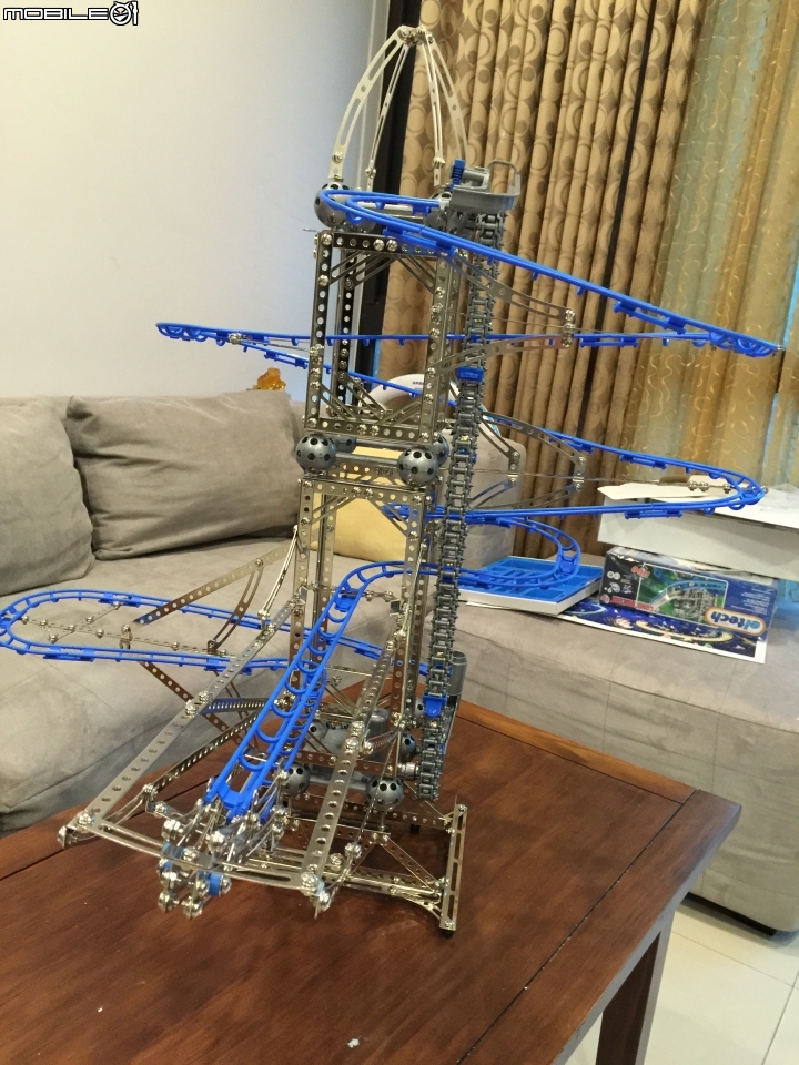 【開箱】大男孩的夢想~療癒系組裝玩具-德國eitech 組裝彈珠雲霄飛車