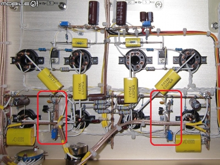 真空管綜合擴大機_5881三極管接法手工搭棚組裝