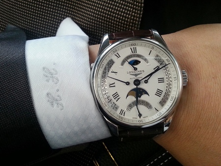 打造手腕上的品味,小資上班族錶款建議 : 浪琴四逆跳月相錶 Longines Master Retrograde Moonphases