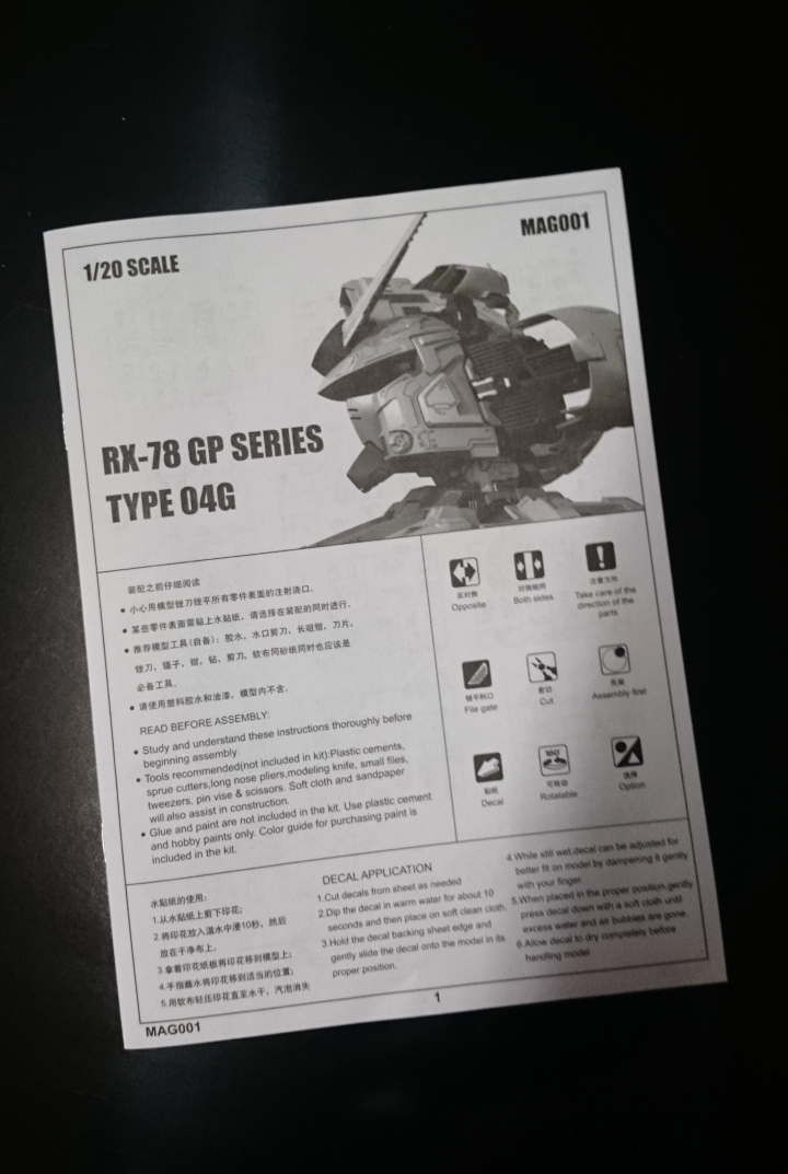1/20 GP04 鋼彈頭像