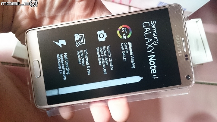 Note 4古銅金開箱