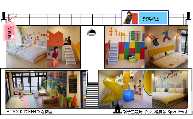 自然捲北歐風格旅店《樂高、溜滑梯親子民宿❖須提早預約準時入宿哦❖》