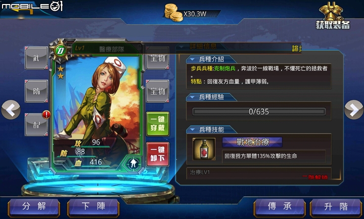 二戰題材戰略養成手遊 《怒火奇兵》試玩分享