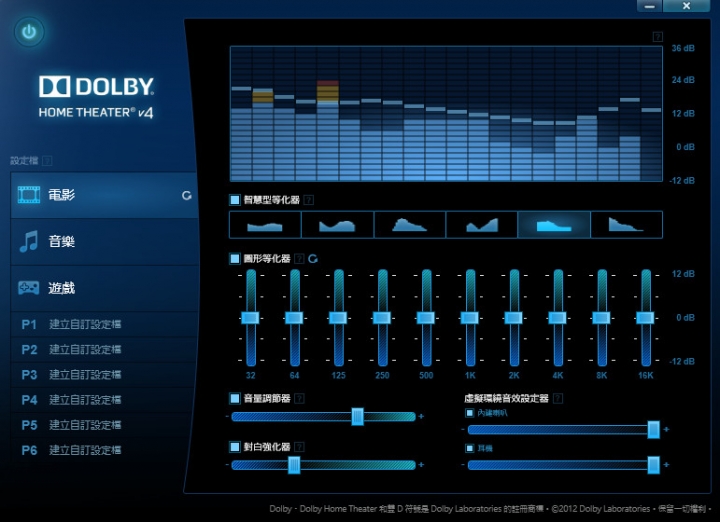 《分享》內建音效升級 Dolby Home Theater v4