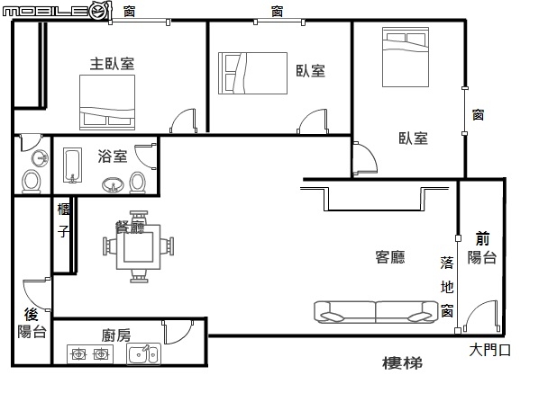 客廳及主臥房風水問題請教